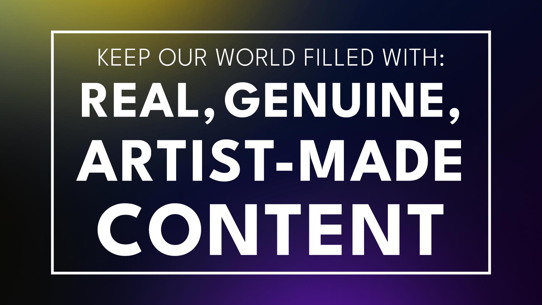 NO AI Meditation Music — Help Keep Our World Filled With Real, Genuine, Artist-Made Content
